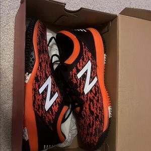 New Balance Baseball Turfs Sz 13 Black and Orange Great Condition